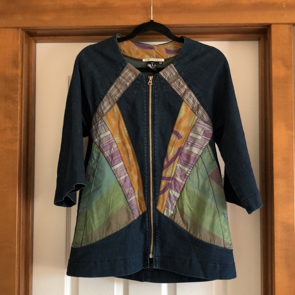 Rare Prairie Underground x Oula Company denim swing jacket